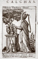 Chalcas, Wahrsager der Griechen bei der Belagerung von Troja, aus 